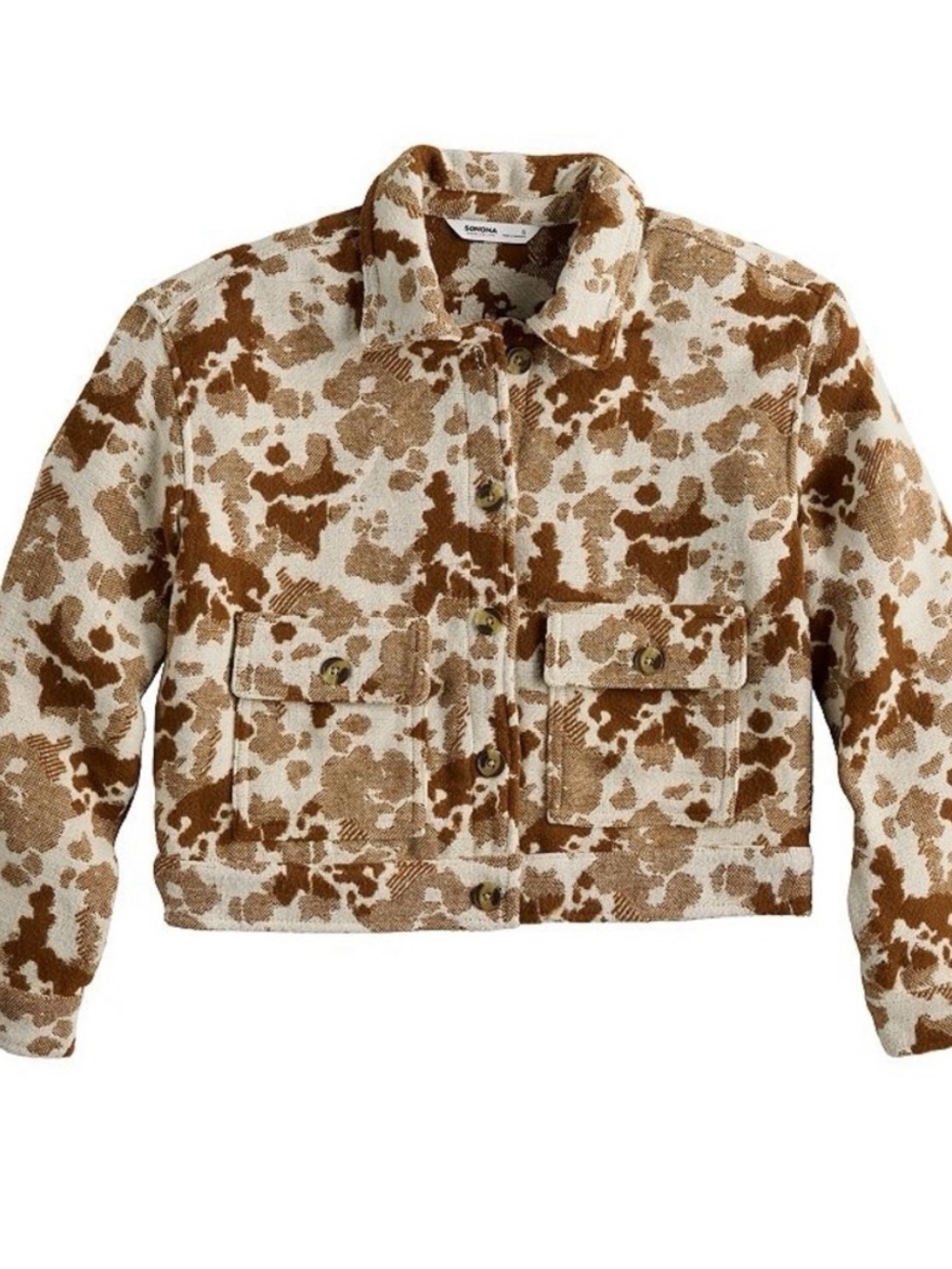 Sonoma Brown and Cream Cowprint Jacket